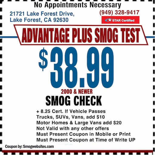 Smog Check Coupon